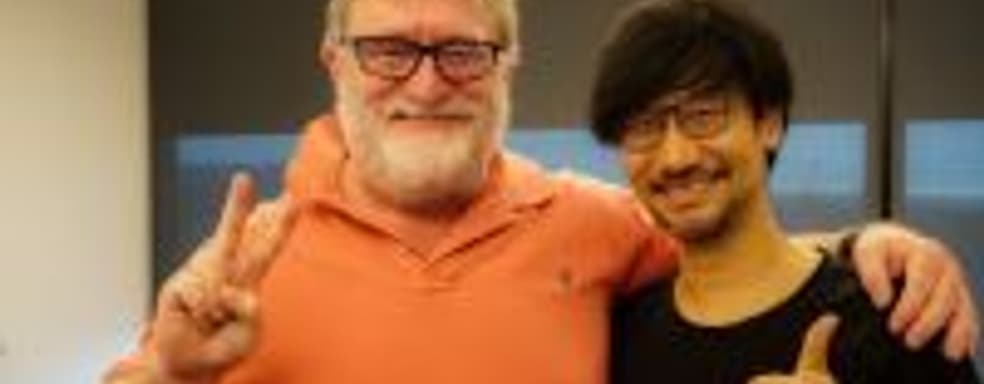 Хидео Кодзима сфотографировался с Гейбом Ньюэллом в офисе Valve