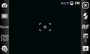 Интерфейс фото-видеокамеры