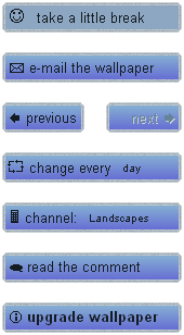 Фрагмент рабочего стола с установленным Landscape Online Wallpaper Changer
