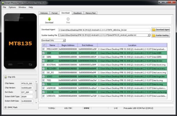 Прошивка планшета Teclast P98 3G