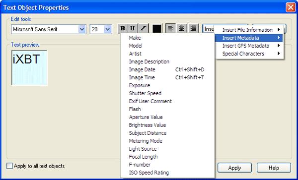 Добавление текста на страницы проекта ACD FotoSlate 4 Photo Print Studio