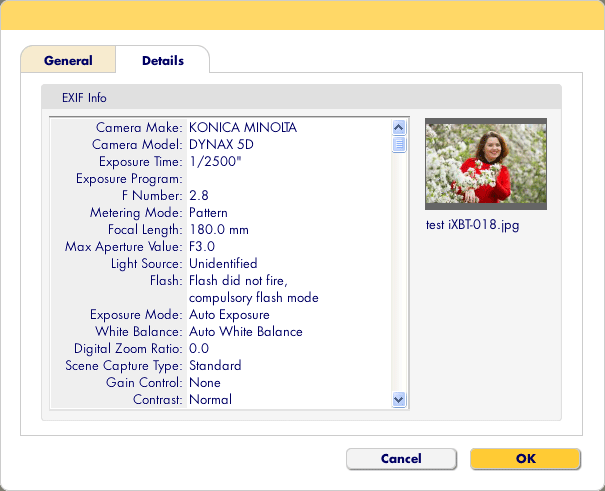 Свойства изображения в Nero PhotoShow Deluxe