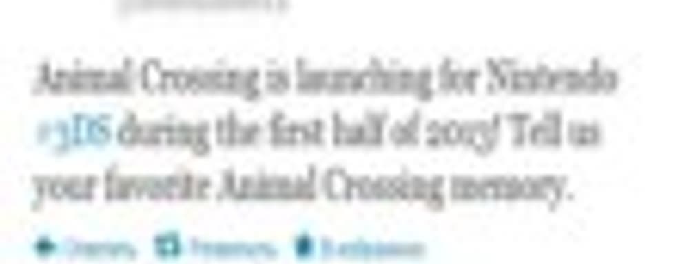 Англоязычная версия Animal Crossing 3DS в 2013