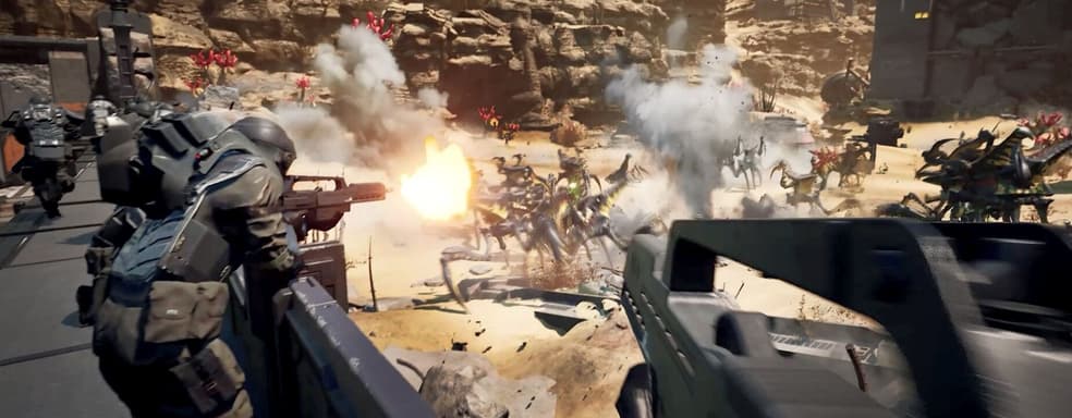 Звёздный десант готов покорять консоли. Эпическая сюжетная кампания в трейлере Starship Troopers: Extermination