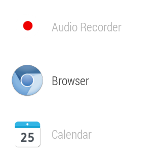 Снимок экрана Samsung Gear Live