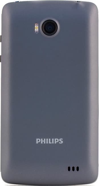 Обратная сторона корпуса коммуникатора Обзор Philips W732. Обратная сторона корпуса коммуникатора