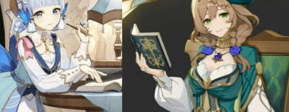 Утечка: новые облики Аяки и Лизы из Genshin Impact в цвете
