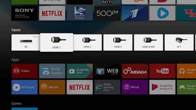 ЖК-телевизор Sony KD-55XD9305, Меню