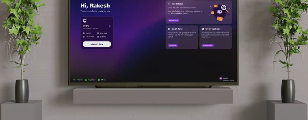 JioPC превращает телевизор в компьютер. Новый способ работать и учиться