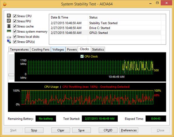 Работа под нагрузкой Foxconn Ultra Nano PC