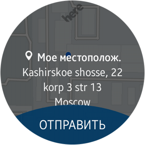 Снимок экрана Samsung Gear S2