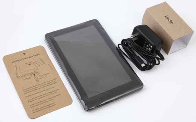 Содержимое коробки Amazon Kindle Fire