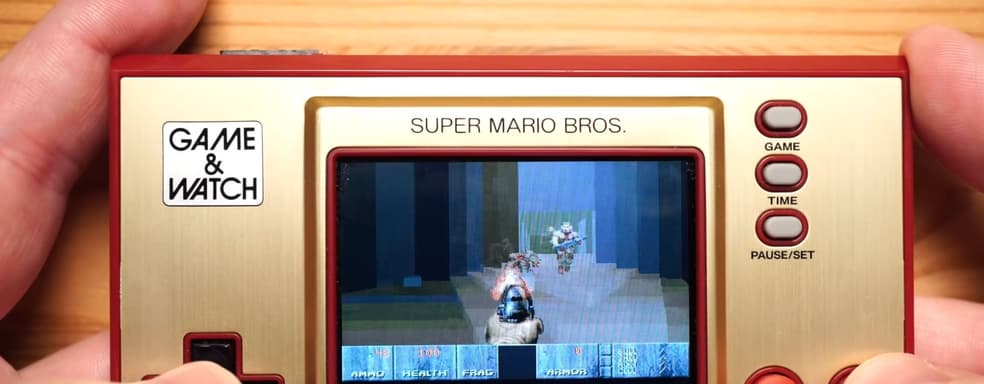 Doom запустили на портативном игровом устройстве Game and Watch