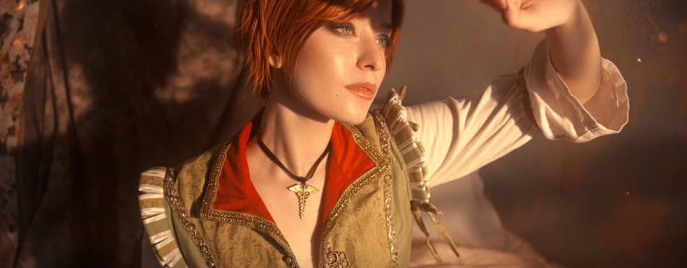 Среди книг и трав: фанатка показала косплей Шани из The Witcher 3: Hearts of Stone