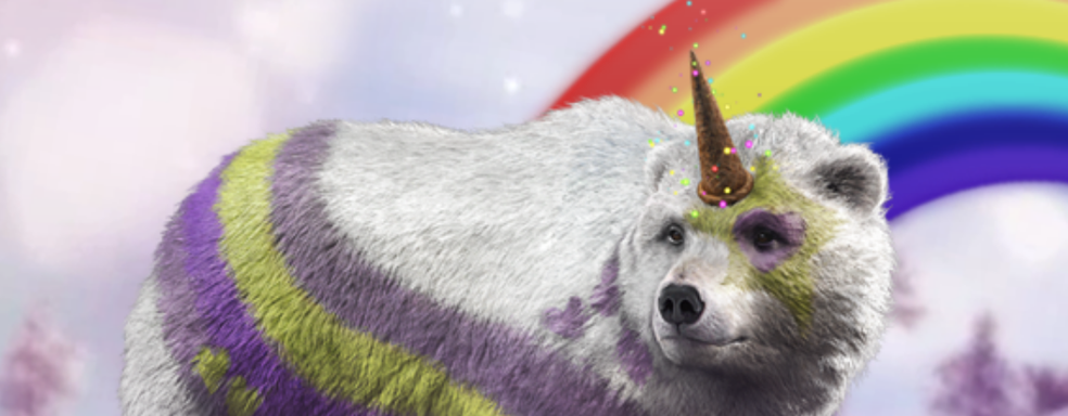 Ubisoft добавила ездового радужного медведя-единорога в Assassin’s Creed Valhalla