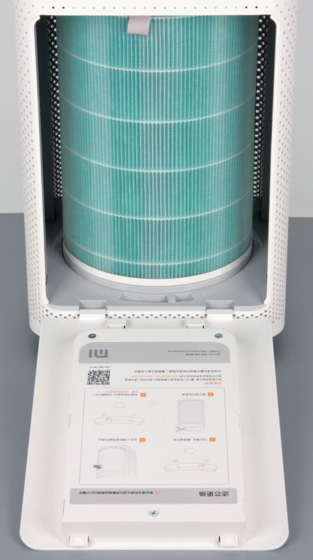 Очиститель воздуха Xiaomi Mi Air Purifier. Отсек фильтров