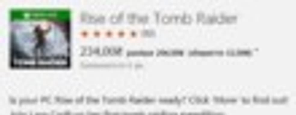 Украинцы могут приобрести РС-версию Rise of the Tomb Raider на официальном сайте примерно за $9 [Обновлено]