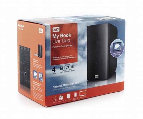 Упаковка вид Western Digital My Book Live Duo Упаковка Western Digital My Book Live Duo