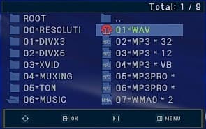 MP3 navigation