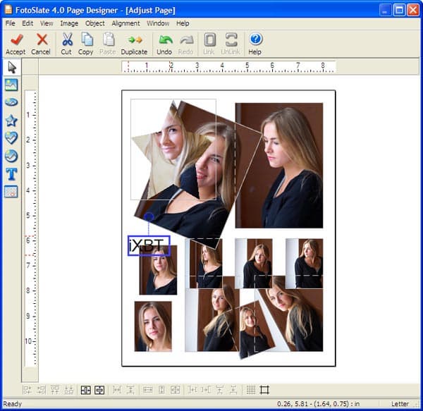 Дизайнер страниц ACD FotoSlate 4 Photo Print Studio