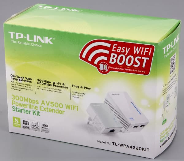 Упаковка комплекта TP-Link TL-WPA4220KIT Упаковка комплекта TP-Link TL-WPA4220KIT