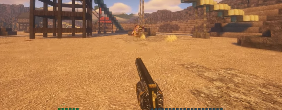 Моддер Minecraft воссоздаёт мир Fallout New Vegas с механикой стрельбы из огнестрельного оружия