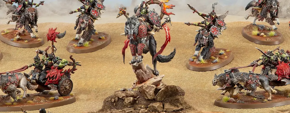 Открылся предзаказ на набор с армией гитмобов на волках для Warhammer Age of Sigmar
