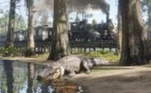 Аллигатор на льду – игроки в Red Dead Redemption 2 нашли новый способ развлечь себя