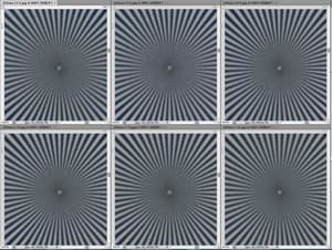 фокусное расстояние 375 мм, центр кадра