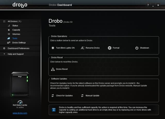 Drobo Dashboard