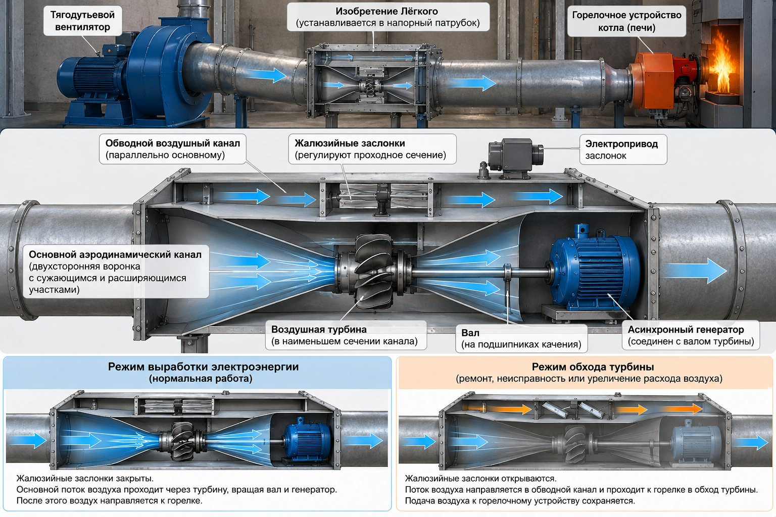 Turbine in the Air Duct Instead of Energy Loss: Engineer from Krasnodar ...