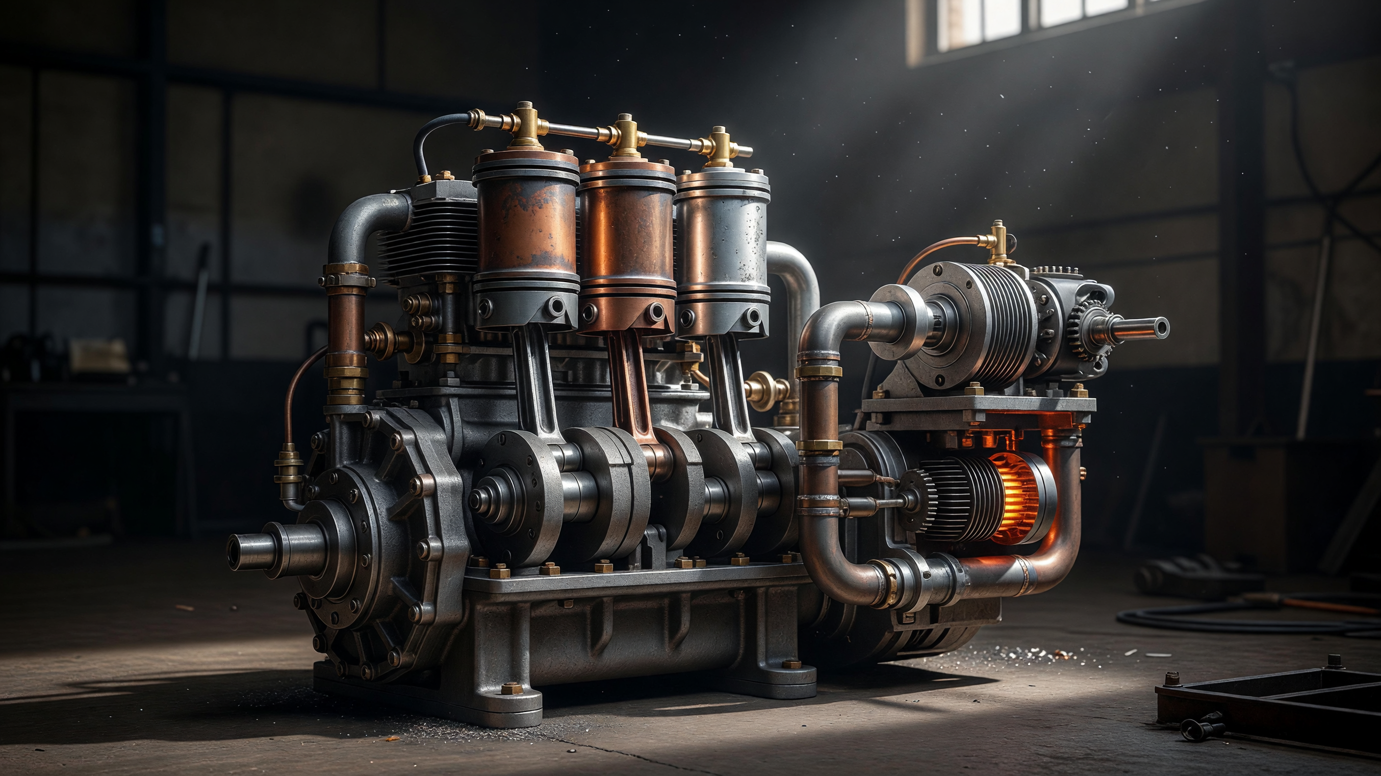 Tula engineer invented an engine by combining an ICE and 2 Stirling engines
