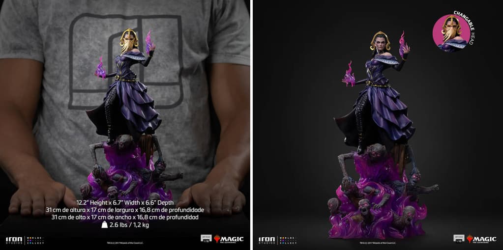 The rights to the images belong to Wizards of the Coast and Iron Studios