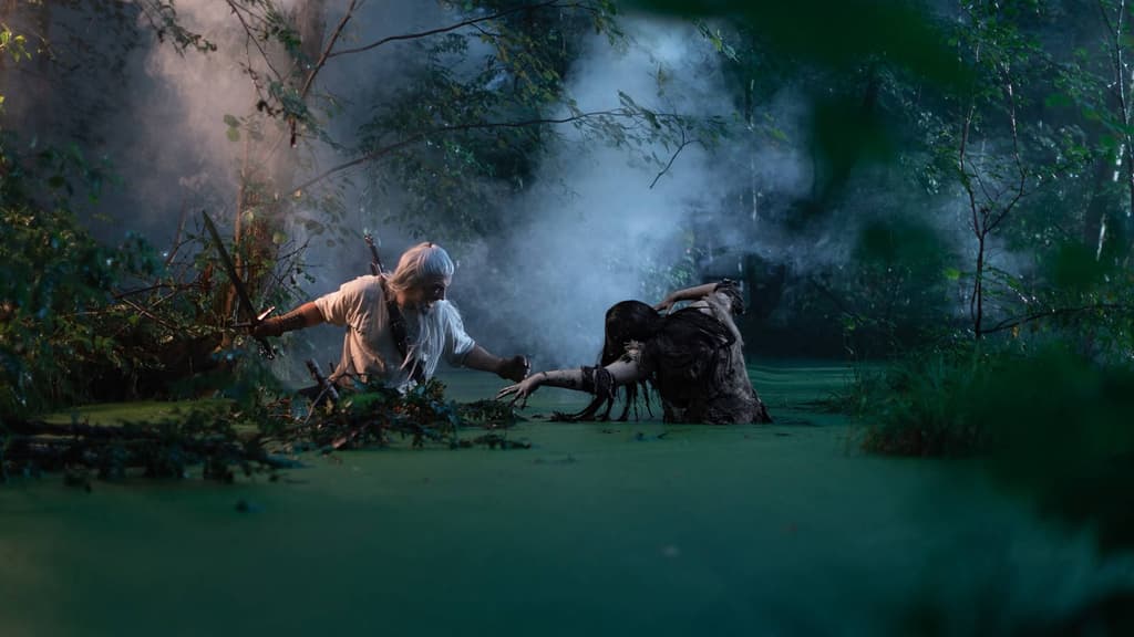 Batalla entre Geralt y la Dama del Agua
