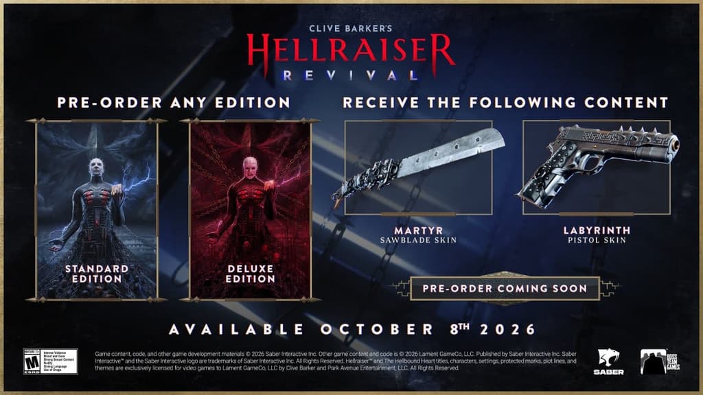 Saber Interactive / Clive Barker's Hellraiser: Revival 