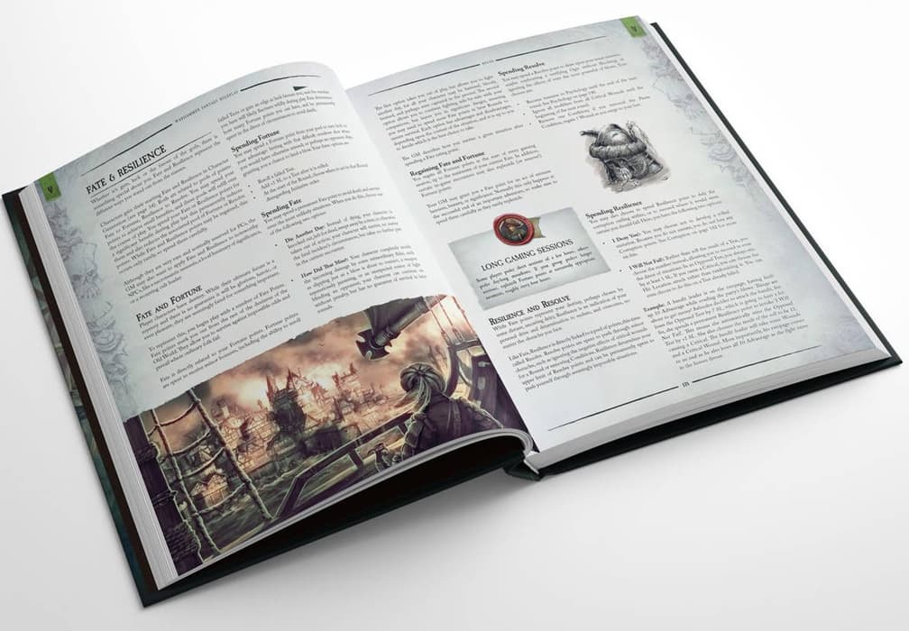  Страницы из книги четвертой редакции Warhammer Fantasy Roleplay 