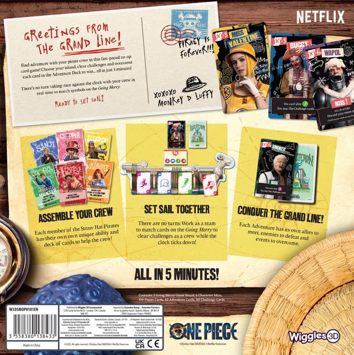  Los derechos de las imágenes pertenecen a Eiichiro Oda, SHUEISHA, Netflix y Wiggles 3D 