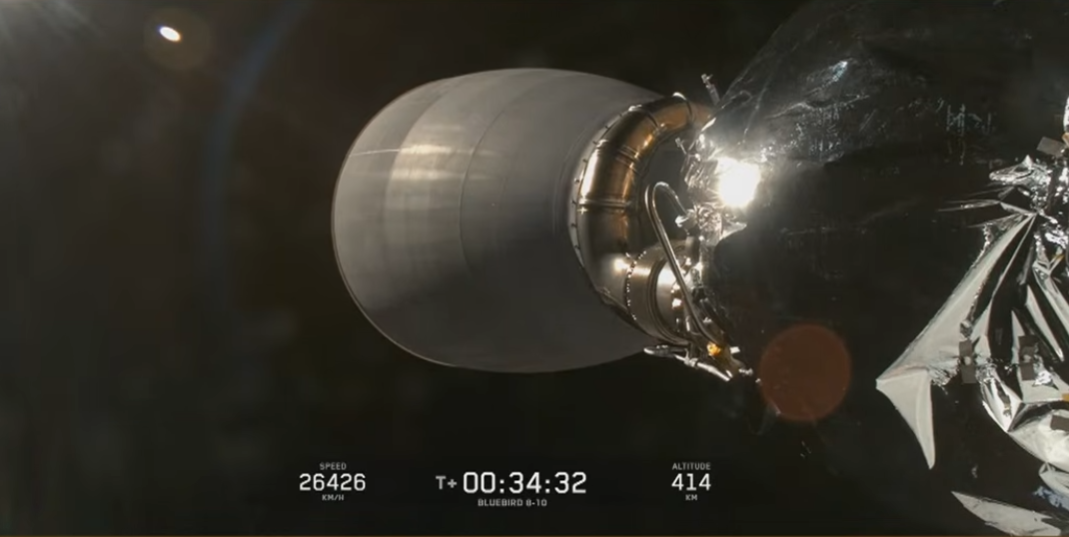 SpaceX вывела на орбиту спутники BlueBird для прямой связи со смартфонами Ракета Falcon 9 компании SpaceX