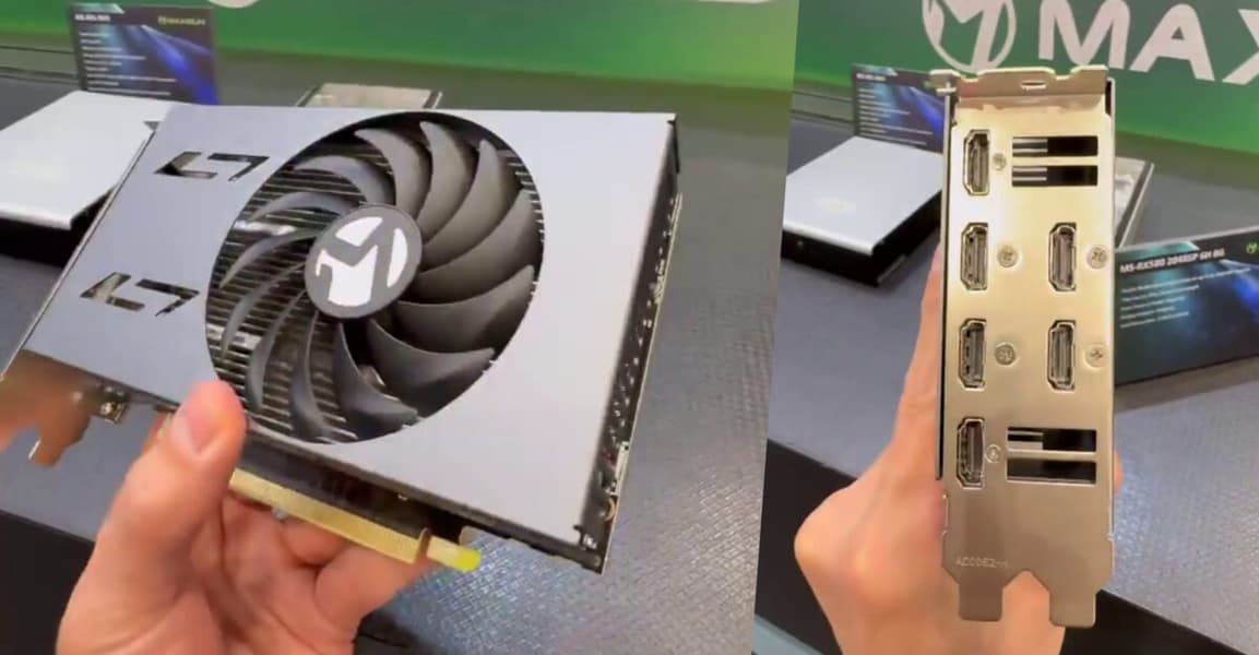 На Computex представили новую версию видеокарты из 2017 года. MaxSun представила Radeon RX 580 2048SP