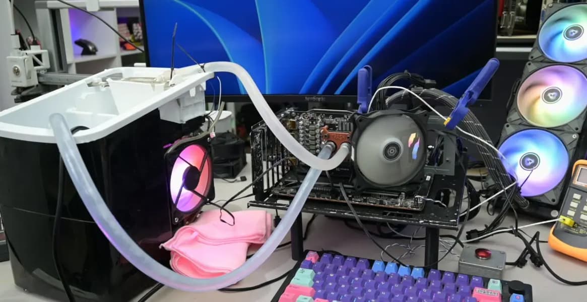 GeForce RTX 3060 удалось охладить до 23°C с помощью бытового льдогенератора