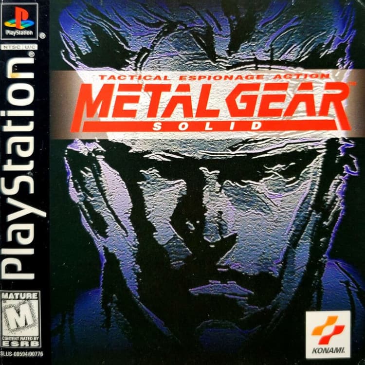 Обложка диска Metal Gear Solid для PlayStation