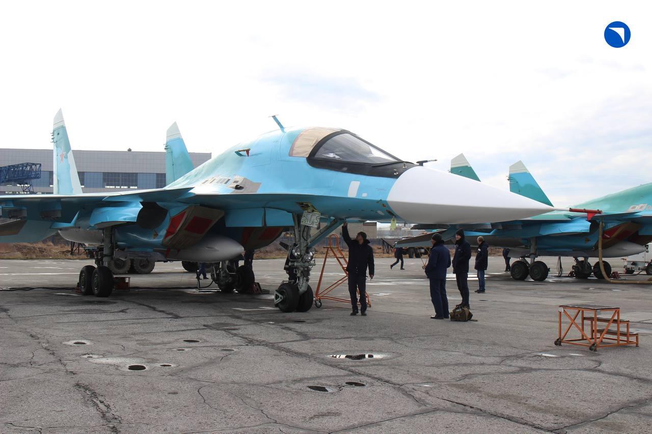 UAC hands over a batch of new Su-34 fighter-bombers to the Russian Ministry of Defense