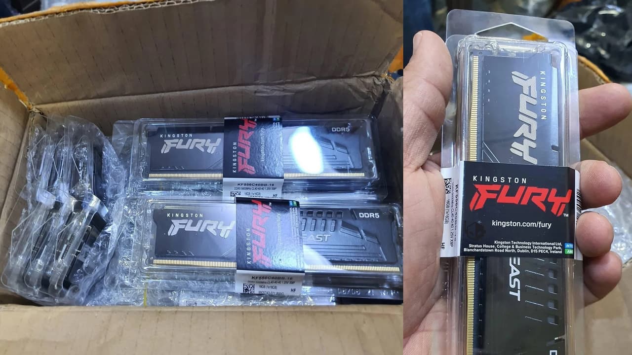 40 модулей оперативной памяти DDR5 Kingston Fury