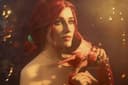 Модель показала косплей Трисс из The Witcher 3: Wild Hunt в наряде для бала‑маскарада