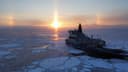 Атомному флоту лёд не страшен: ледокол «Сибирь» присоединился к проводке судов в обледеневшем Финском заливе