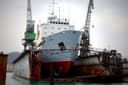 The floating base "Dalmos" built in Nikolaev was repaired in Nakhodka