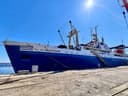 The trawler "Lazurny", built at the Black Sea Shipyard in Nikolaev, has been prepared for fishing in the North Atlantic