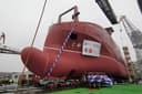 Electrical equipment loaded onto the trawler "Viktor Gavrilov" of Project 5670 under construction