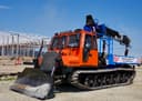 Гусеничную машину СЭМ-4 с установкой «три в одном» представил «Алтайлесмаш»: бурит, поднимает, доставляет
