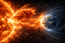 Гигантский выброс плазмы с Солнца прошёл мимо Земли под углом 60°